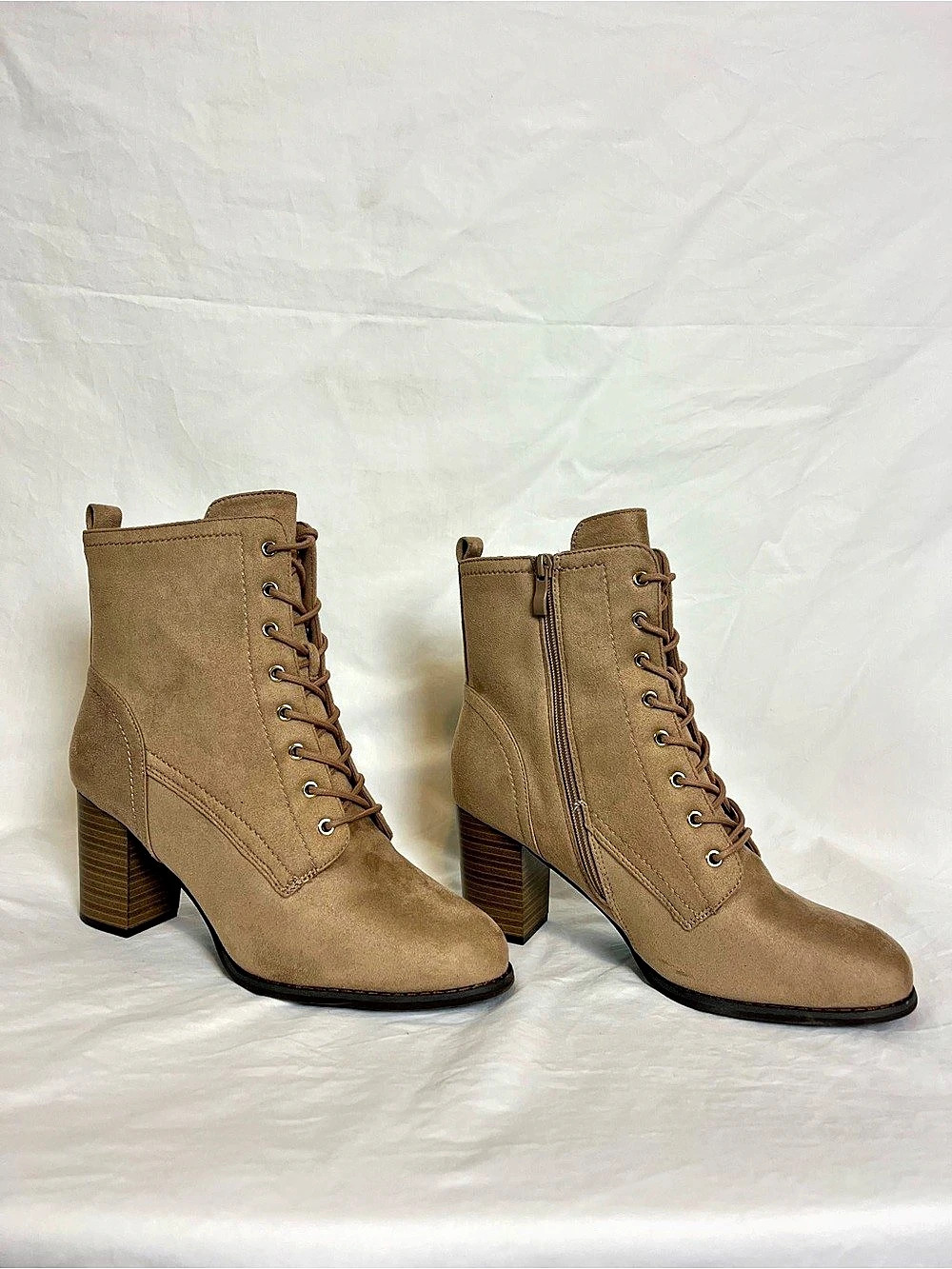 Journee Collection Baylor Lace-Up Bootie Brown US 12 WD